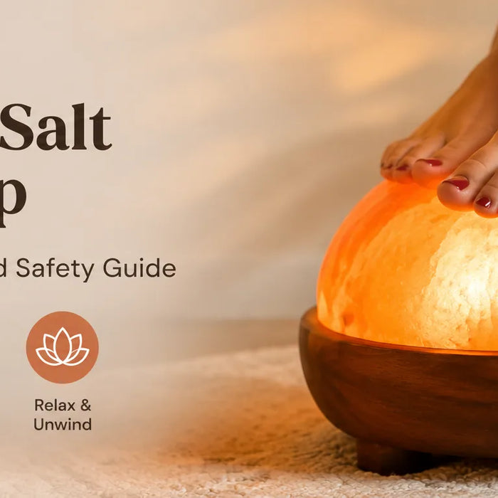 Himalayan salt dome lamp for feet detoxification - Himalayan Salterz 