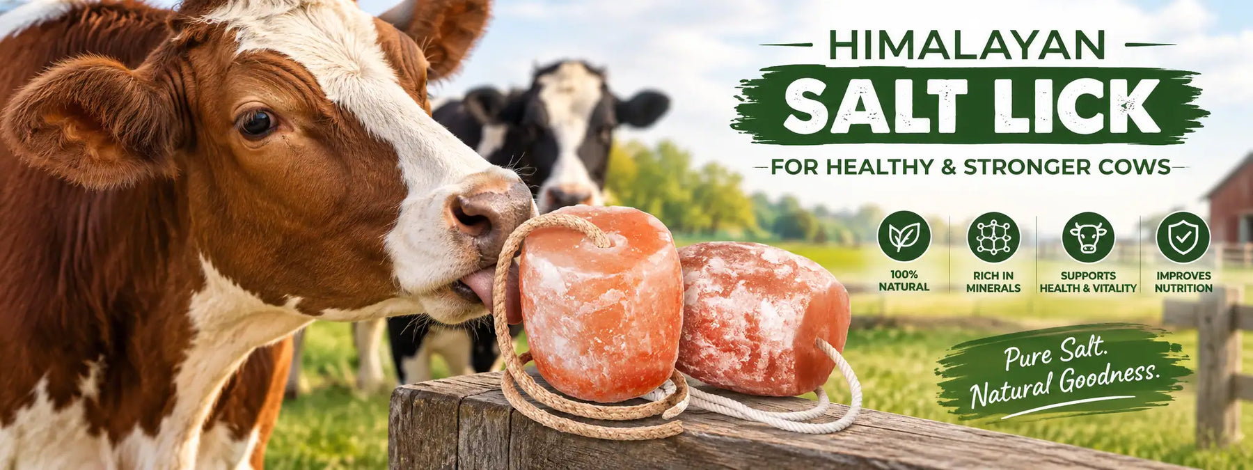Cow salt lick Nature Perfect Mineral Source for Livestock