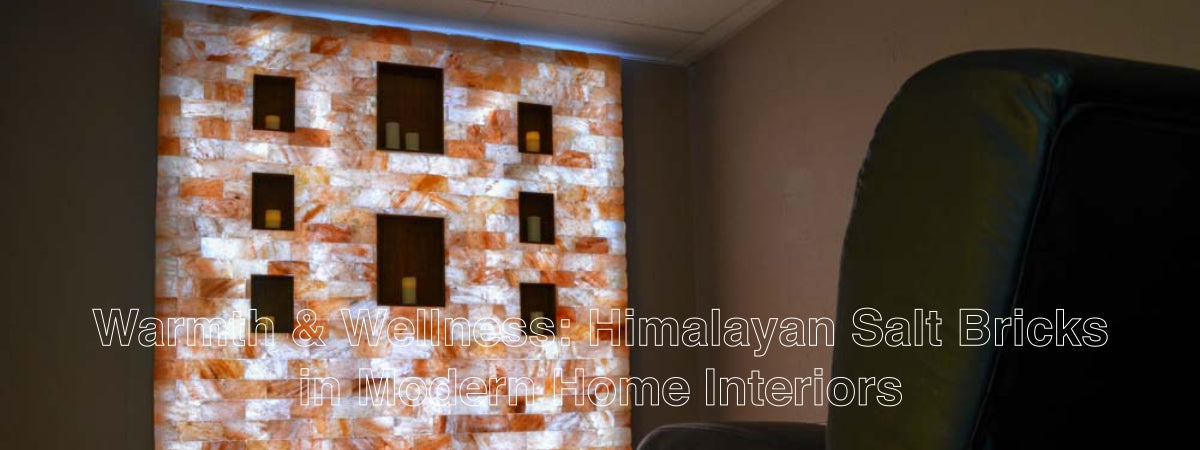 Warmth and Wellness Himalayan Salt Bricks in Modern Home Interiors