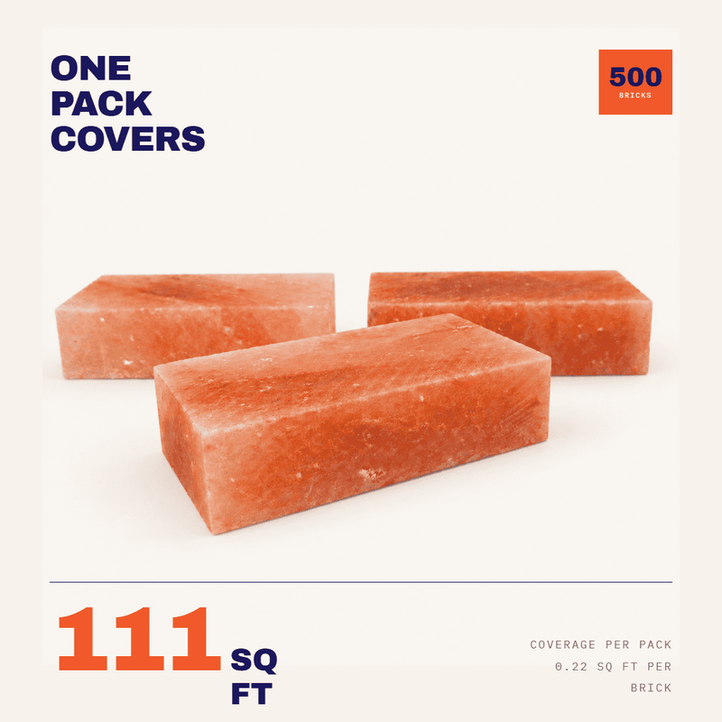 Himalayan Salt Bricks 8" x 4" x 2" - Pack 500