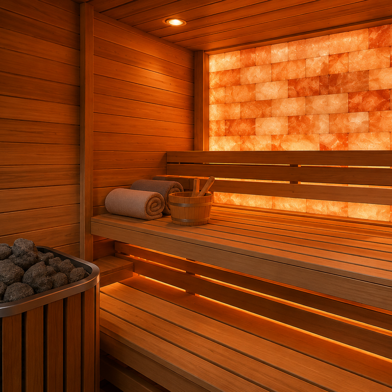 Cozy Sauna Salt Wall
