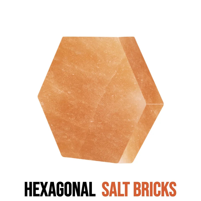 Hexagonal salt bricks