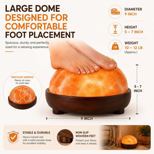 Himalayan salt detox dome lamp