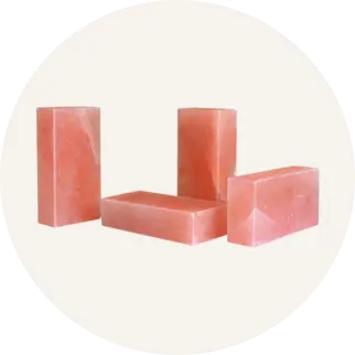 Himalayan pink salt bricks