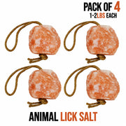 Himalayan lick salt block for deer available in pack of 4 each weighs 1-2 lbs