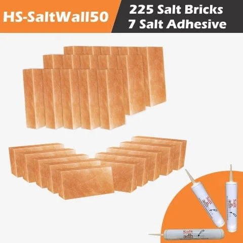 Himalayan salt bricks for wall