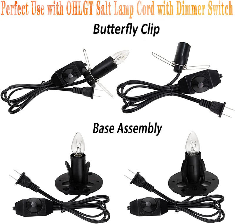 Salt Lamp Light Bulbs 15 Watt Pack of 6