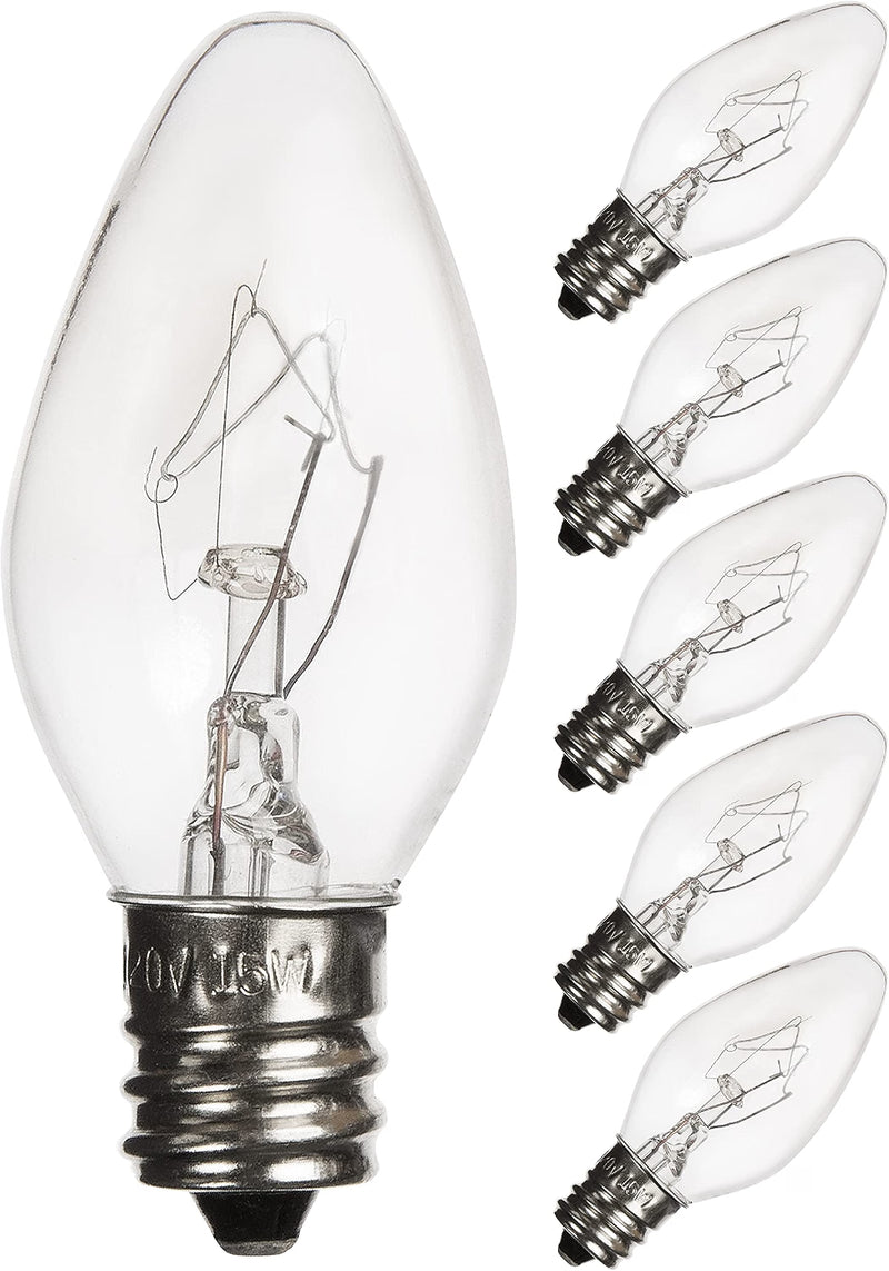Salt Lamp Light Bulbs 15 Watt Pack of 6