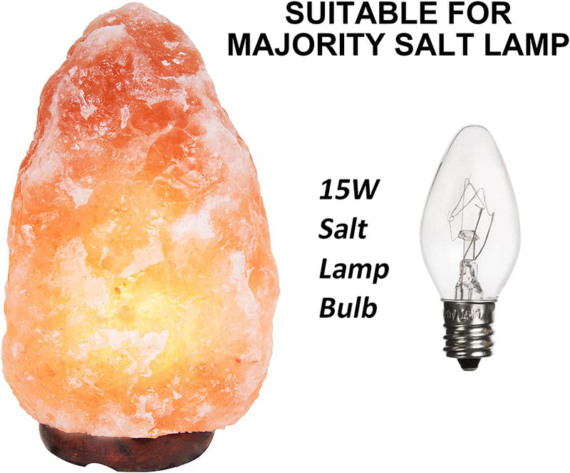 Salt Lamp Light Bulbs 15 Watt Pack of 6