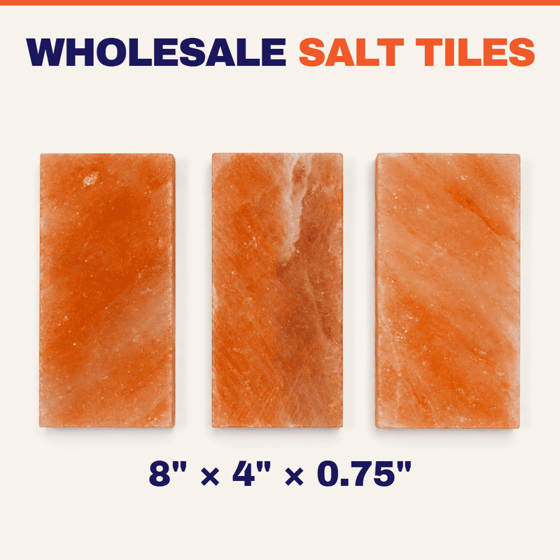 Himalayan Pink Salt Tiles 8" x 4" x 0.75"