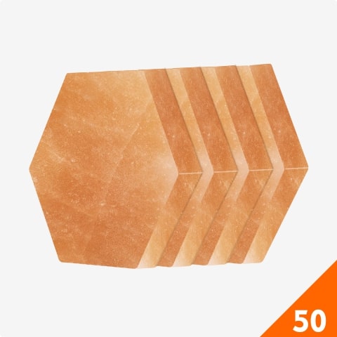 Himalayan Pink Salt Hexagonal Blocks Bricks 50 - Himalayan Salterz